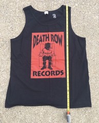 Vintage Death Row Records Men’s Large Tank Top Black Box Reversed Port & Company