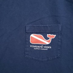 Vineyard Vines T Shirt Mens L Large Blue Pullover Short Sleeve Crew Neck Diver