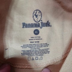 Panama Jack FShirt Mens XL Yellow Fishing Lures Bait Graphic Tee Crew Neck New