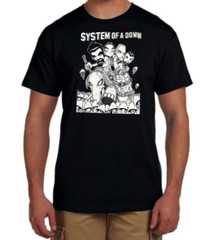 System of a Down Heavy Metal Band Men’s Black T-Shirt