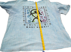 Vintage 90’s Men’s Cal Cru Top MAUI HAWAII Blue Size XL Guava Beach READ