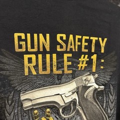 Buck Wear Gun Safety Rule #1 Carry One 2nd Amendment Shirt Men 2XL Black 2014