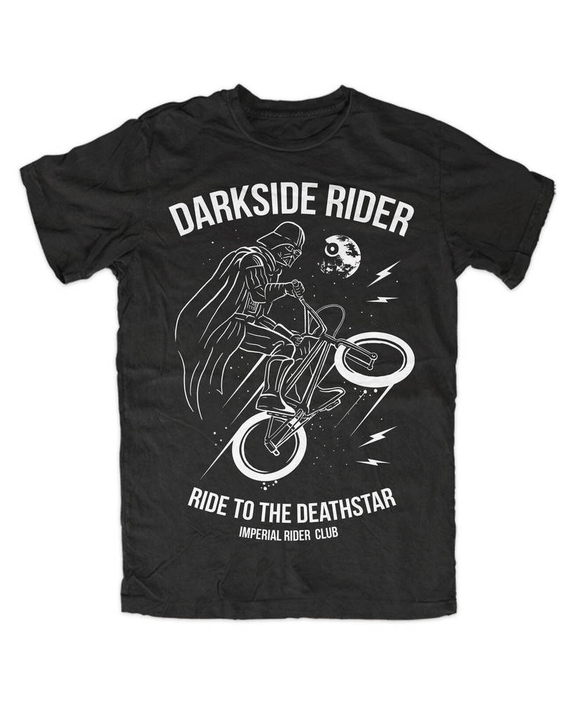 Darkside Rider premium t-shirt cult, fun funny, BMX, bike,