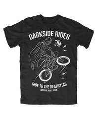 Darkside Rider premium t-shirt cult, fun funny, BMX, bike,