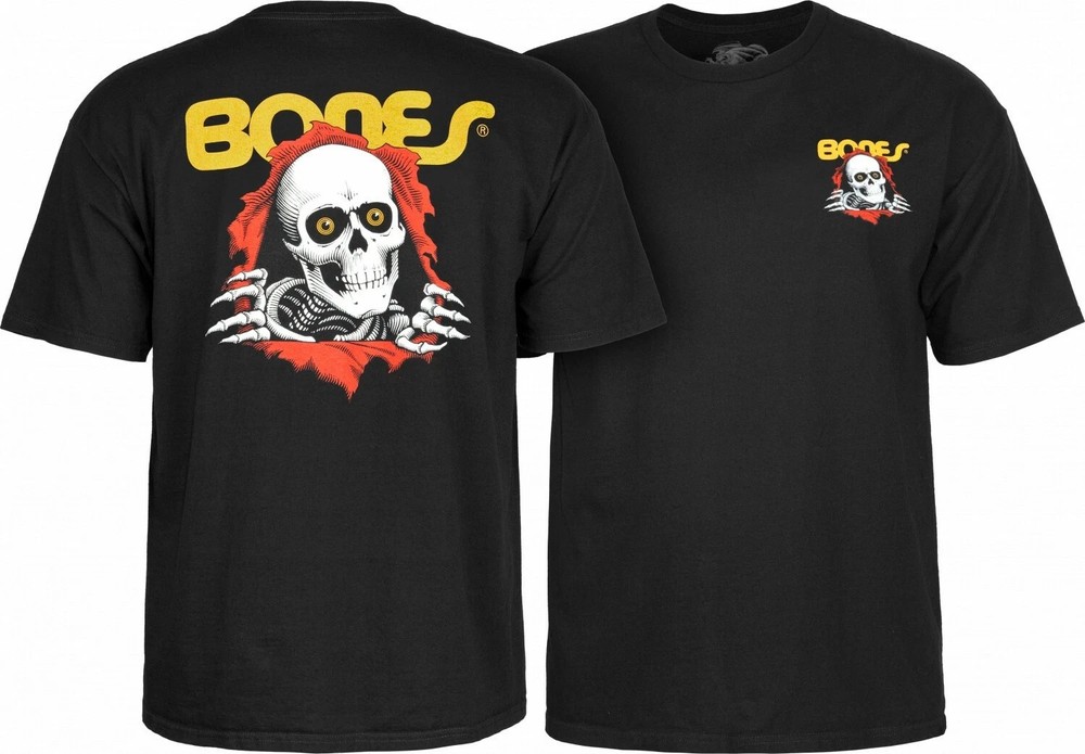New!! Powell Peralta BONES RIPPER Skateboard T Shirt