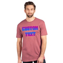 Next Level Custom Text and Color T-Shirt Custom Made Unisex Tee Choose YourStyle