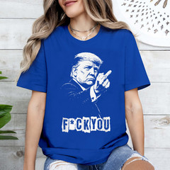 Trump Middle Finger 2026 Meme Funny Trump Flipping The Birds Unisex T-Shirt