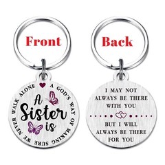 Sister Keychain Gift Mother’s Day Birthday Graduation Christmas Keepsake