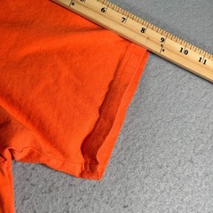 Nike Center Swoosh T-Shirt Mens Medium Solar Orange Embroidered Classic Comfort