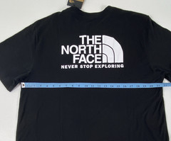 The North Face Men’s Solid Black Logo Crew Neck Short Sleeve T-Shirt Size L