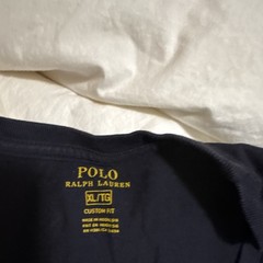 Polo Ralph Lauren Men’s XL/TG Navy Cotton Knit Custom Fit Logo Crew Neck Tee