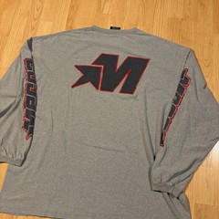 Vintage Mecca Grey Logo Long Sleeve Shirt XXL 2000s Streetwear Grunge Skater Y2k