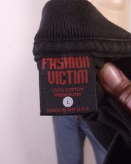 vintage 80s Fashion Victim T-Shirt Marie Laveu’s House of Voodoo single stitch L