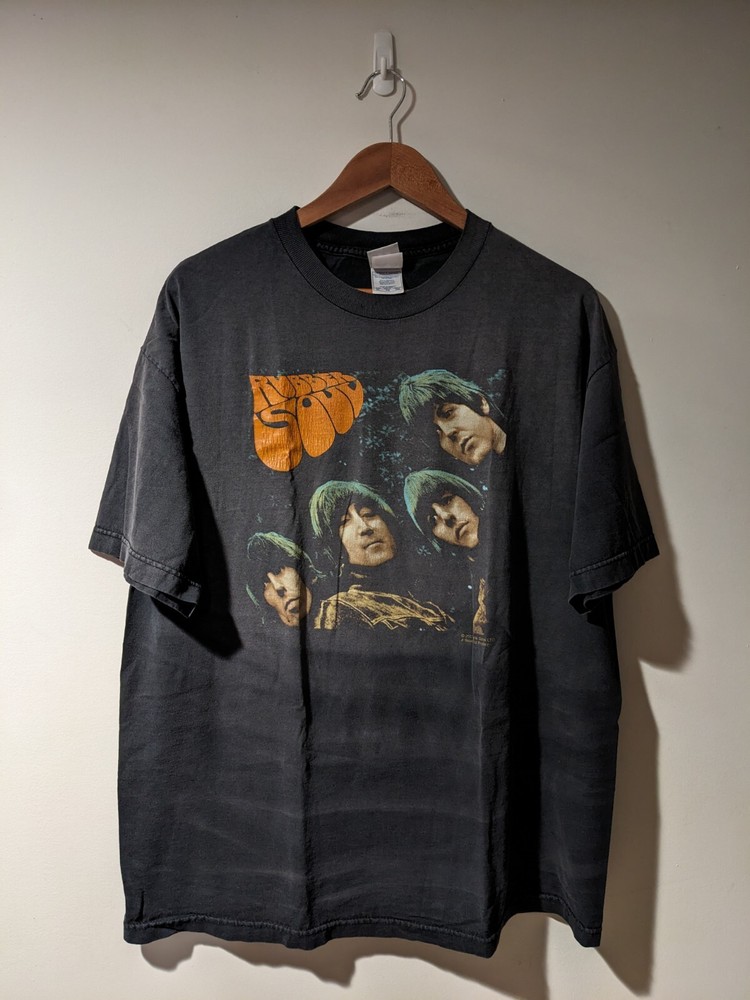 Vintage 2006 The Beatles Rubber Soul Album Black Gray X-Large T-Shirt