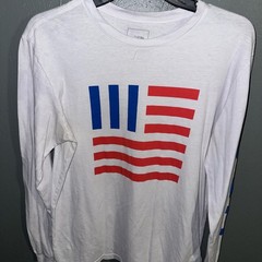 The North Face USA Flag Graphic Long Sleeve T-Shirt