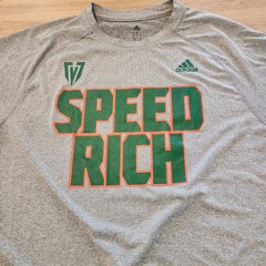 Adidas Climalite Speed Rich T-Shirt Gray Florida State Champions Mens Large