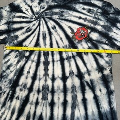 Dark Seas Division Y2K Tie Dye Graphic T-Shirt Dark Surf Mermaid Tattoo Rose S