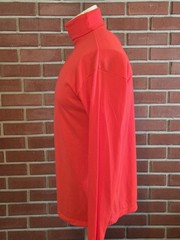 Meister Mens XL Long Sleeve Turtleneck Vintage 1980s Hot Pink Neon Acrylic Shirt