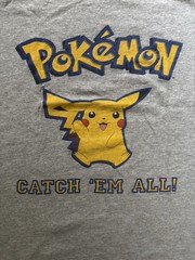 Vintage 1999 Pokemon Pikachu Catch Em All Nintendo Licensed Official T-Shirt XL