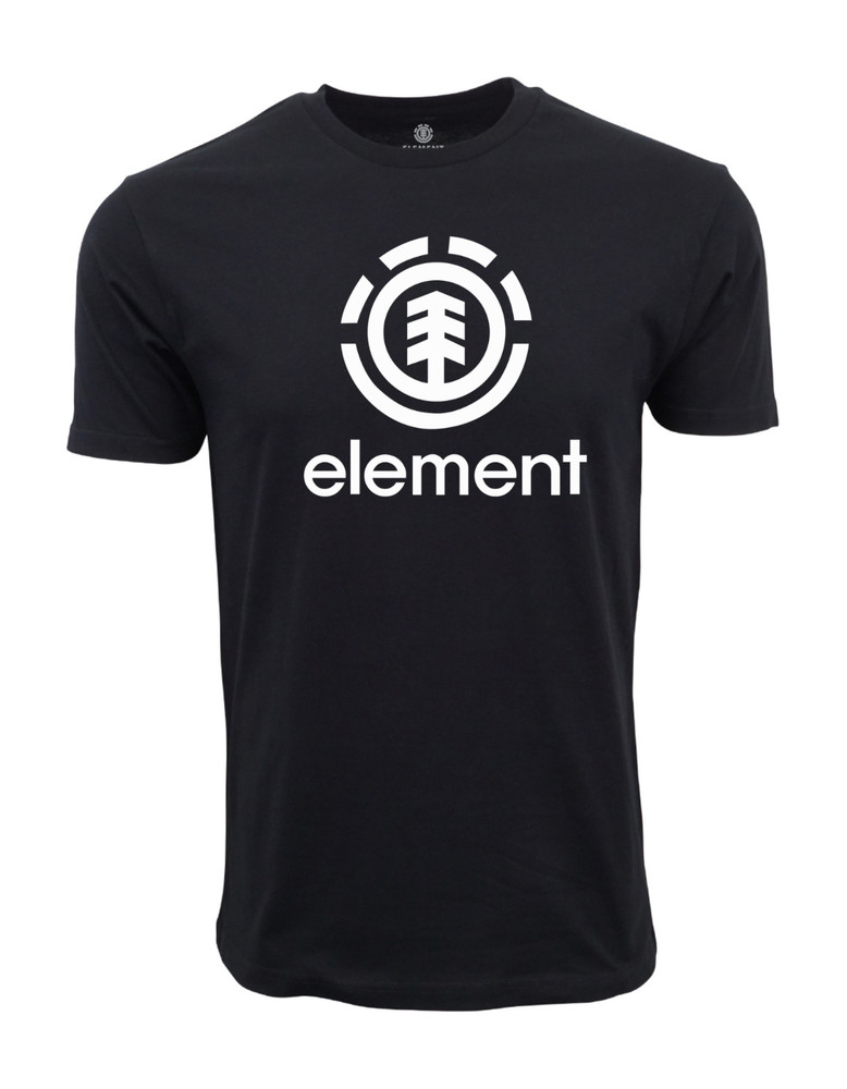 ELEMENT SKATE CO MENS FRONT LOGO T SHIRT BLACK