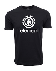 ELEMENT SKATE CO MENS FRONT LOGO T SHIRT BLACK