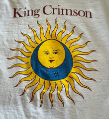 King Crimson Larks’ Tongues In Aspic 1973 LP EGKC 6 VG+ and Rare Concert Tshirt