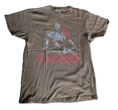 Vintage Y2K Rambo Tee Shirt Sz Large Bay Island Sportswear Tag Army Green