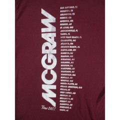 Tim McGraw Tour 2022 Concert T-Shirt Maroon Graphic Tee Mens XL Country Music