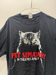 Pet Sematary Remake RARE 2019 Black Promo T-Shirt Sz L Horror Stephen King