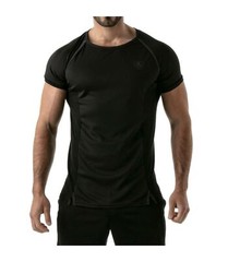 TOF PARIS Muscle Shirt Sports Gym Total Protection T-Shirt Black 40