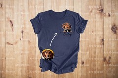 Personalized Pet Comfort Tee Custom Dog Cat Photo Name Shirt Gift