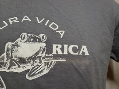 Pura Vida Costa Rica Adult Small Gray TShirt