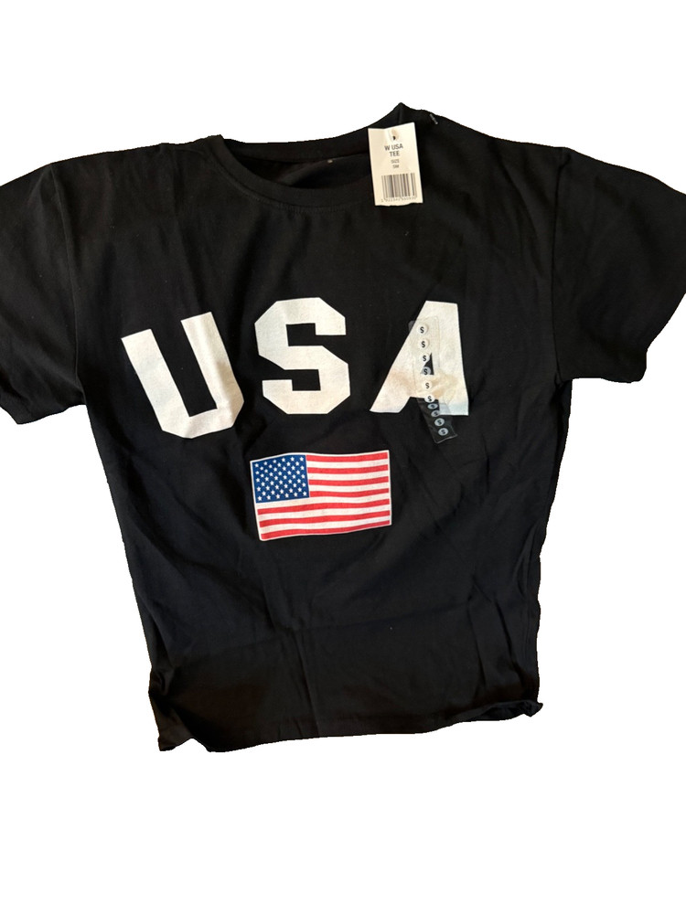 Black USA Brisco Brands T-Shirt