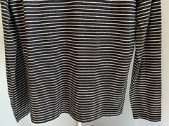 Men’s Abercrombie And Fitch Long Sleeve Henley Shirt Muscle Gray Striped Medium