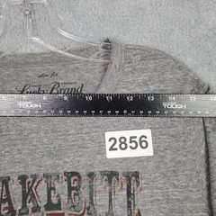 Lucky Brand Mens T Shirt Size S Gray Slim Fit Snake Bite Print Poly Cotton Rayon