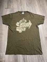 Vans Warped Tour 2007 Lucky 13 Green Medium Tour Shirt Double Sided