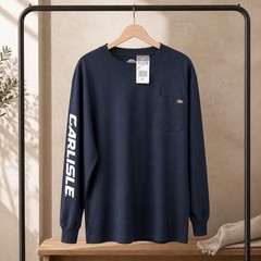 NWT- Dickies Men’s Size XL Long Sleeve Wordmark Graphic T-Shirt Heather Black