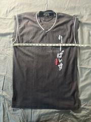 Vintage Levi Strauss & Co Sleveless Japanese Print Grey XXL Jersey Tank T-Shirt