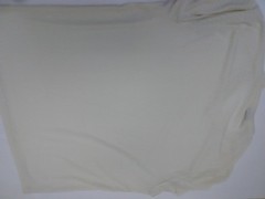 Stacy Adams Shirt Mens 2XL Ivory V-Neck Textured Knit Short Sleeve Casual Tee