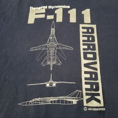 Vintage General Dynamics F-111 Aardvark Shirt Mens XXL Airplane USAF Military