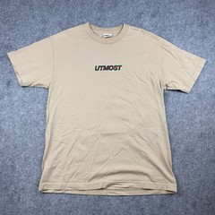 Utmost Co “Gucci” Solid Logo T-Shirt Men’s Large Tan Streetwear Skate