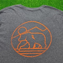 The Normal Brand Tshirt Mens Medium Blue Long Sleeve Graphic Bear Tee Casual