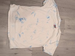 YoungLA Shirt Mens Small White Blue Tie Dye Hummingbird Floral Graphic Tee Top