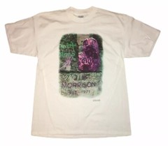 Vintage 90s 1995 Jim Morrison Rock & Roll Nice Man White T Shirt Mens Sz XL