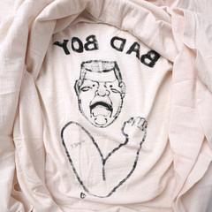 Vintage 60s Bad Boy Vince T Shirt Mens XL White Brent Montgomery Ward Thin Punk