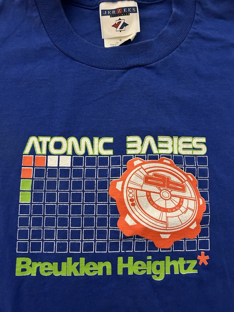 Vintage Techno Rave Shirt Atomic Babies Liquid Sky NYC Drum & Bass