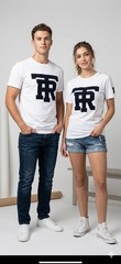 $79 TRUE RELIGION White UNIVERSITY OF TR Short Sleeve Applique Graphic T-shirt