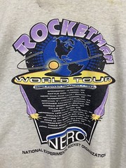 VTG Rockerman NERO Livin On The Edge Rocket Organization Tour T-Shirt XXL