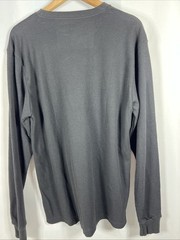 Linea Uomo Black Waffle Knit Thermal V-Neck Size XL