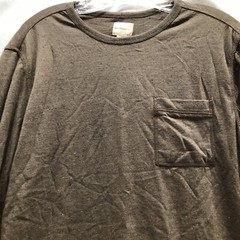 G.H. Bass & Co. Long Sleeve Pocket Tee NWT Men’s S Brown *